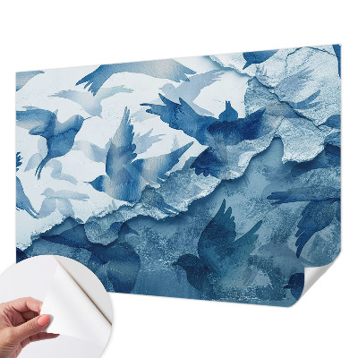 Samolepící fototapeta 3d Dynamiccí ptáci