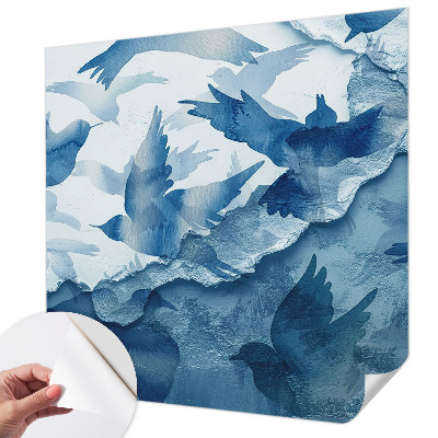 Samolepící fototapeta 3d Dynamiccí ptáci