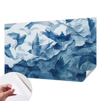 Samolepící fototapeta 3d Dynamiccí ptáci