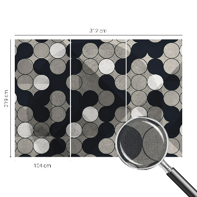 Samolepicí fototapeta do dětského pokoje Geometrické kruhy