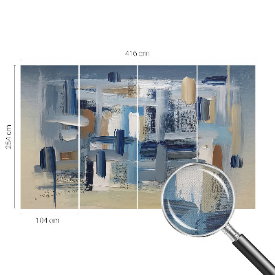 Samolepící fototapeta 3d Abstrakční štětce