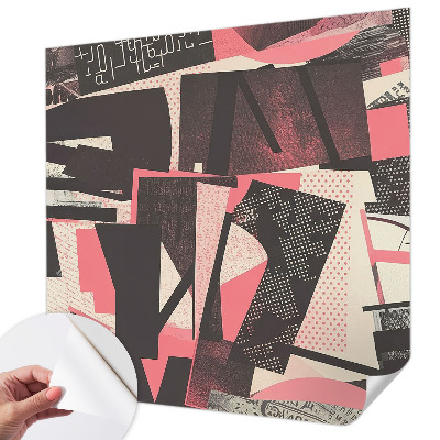 Samolepící tapeta Geometrická koláž
