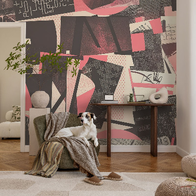 Samolepící tapeta Geometrická koláž