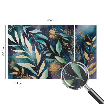 Samolepicí fototapeta na míru Botanické listy