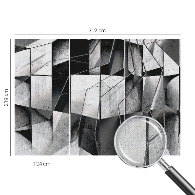 Samolepicí dekorativní fototapeta Geometrická abstrakce