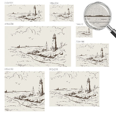 Fotografická tapeta samolepicí Pobřežní krajina