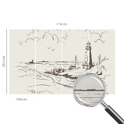 Fotografická tapeta samolepicí Pobřežní krajina