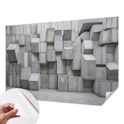 Samolepicí fototapeta do obýváků Betonové bloky