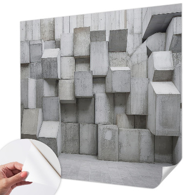 Samolepicí fototapeta do obýváků Betonové bloky