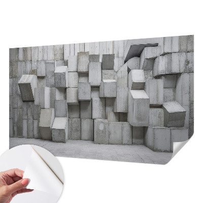 Samolepicí fototapeta do obýváků Betonové bloky