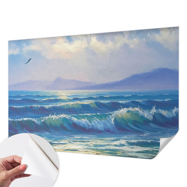 Samolepicí dekorativní fototapeta Mořské vlny