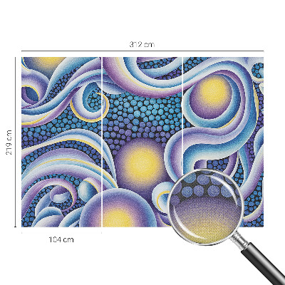Samolepící fototapeta 3d Barevné víry