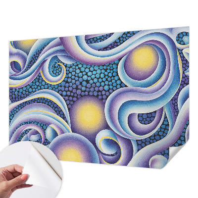 Samolepící fototapeta 3d Barevné víry