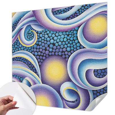 Samolepící fototapeta 3d Barevné víry