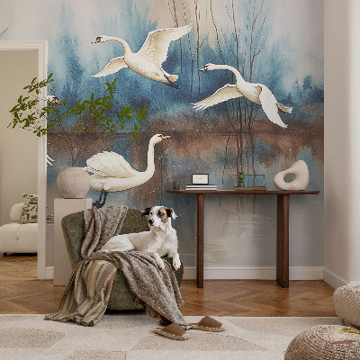 Samolepicí fototapeta na míru Ptáci za letu