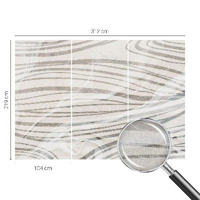 Samolepící fototapeta 3d Vlnité čáry