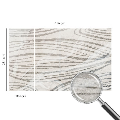 Samolepící fototapeta 3d Vlnité čáry
