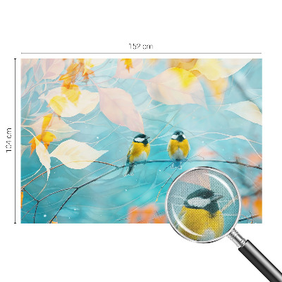 Samolepicí dekorativní fototapeta Jarní ptáci