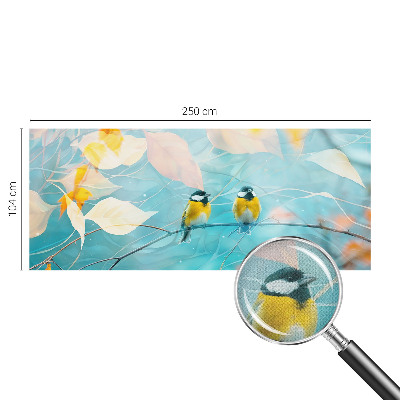 Samolepicí dekorativní fototapeta Jarní ptáci