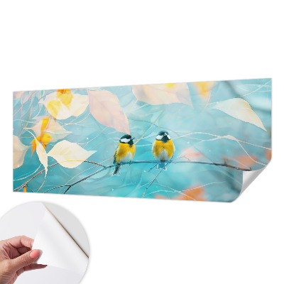 Samolepicí dekorativní fototapeta Jarní ptáci