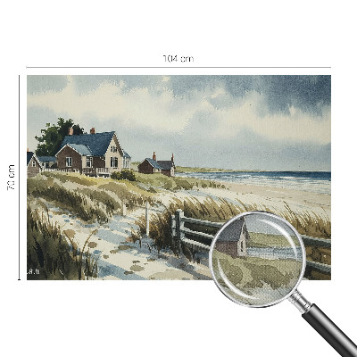 Samolepící fototapeta 3d Plážové duny
