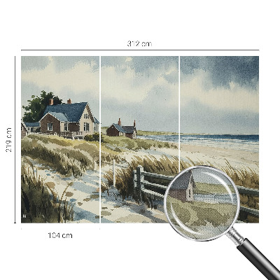 Samolepící fototapeta 3d Plážové duny