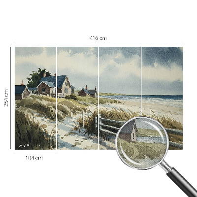 Samolepící fototapeta 3d Plážové duny