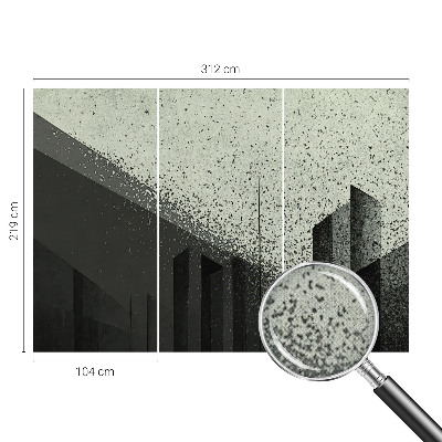 Samolepicí fototapeta do ložnice Geometrie města