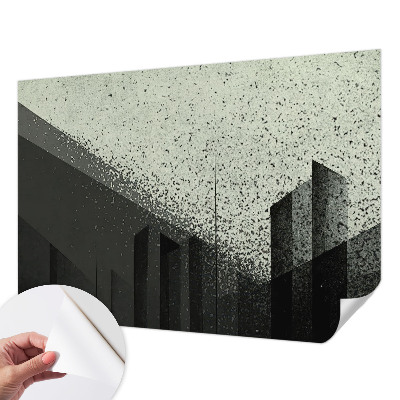 Samolepicí fototapeta do ložnice Geometrie města