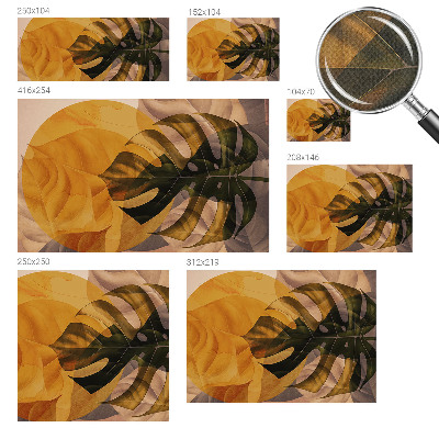 Samolepicí fototapeta na míru Abstraktní listy