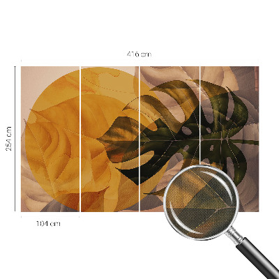 Samolepicí fototapeta na míru Abstraktní listy