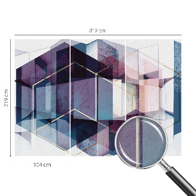 Fototapeta pro holku Geometrické kostky