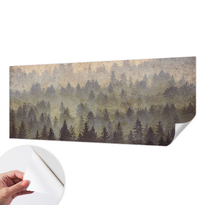 Samolepící fototapeta 3d Lesní mlha