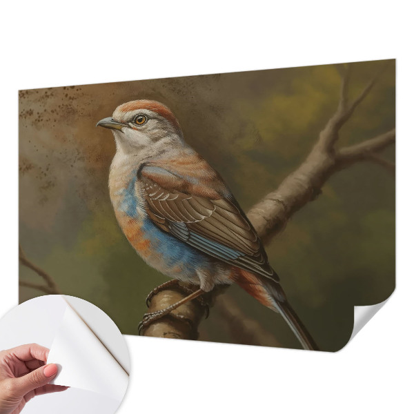 Samolepicí fototapeta na míru Ptačí portrét