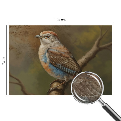 Samolepicí fototapeta na míru Ptačí portrét