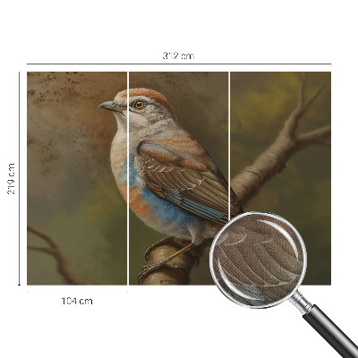 Samolepicí fototapeta na míru Ptačí portrét