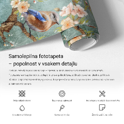 Samolepicí fototapeta na míru Ptačí portrét