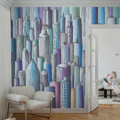 Samolepicí fototapeta Městské mrakodrapy