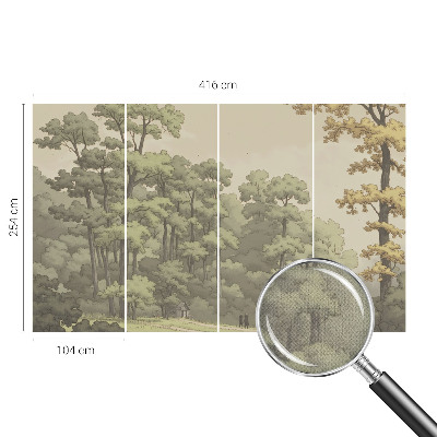 Samolepicí fototapeta do dětského pokoje Lesní idyla