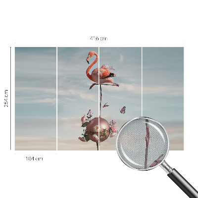 Fotografická tapeta samolepicí Elegantní plameňák