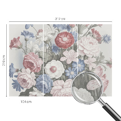 Fotografická tapeta na zeď Barevná kytice