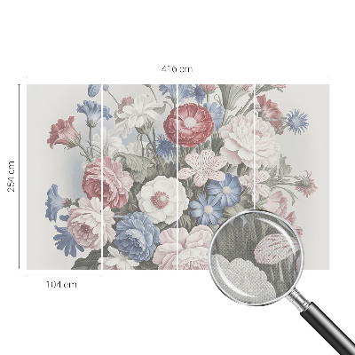 Fotografická tapeta na zeď Barevná kytice