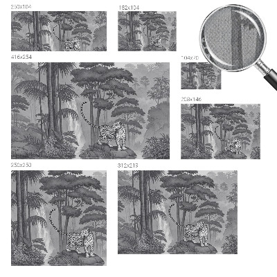 Samolepicí dekorativní fototapeta Tropická džungle