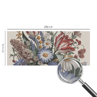 Samolepící fototapeta 3d Kytice květin