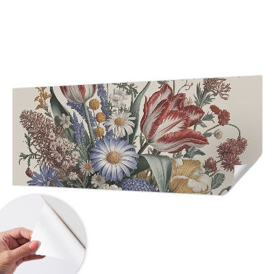 Samolepící fototapeta 3d Kytice květin