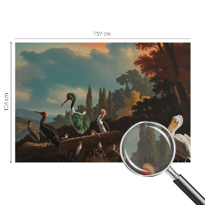 Samolepicí fototapeta do dětského pokoje Malební ptáci