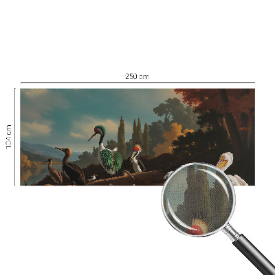 Samolepicí fototapeta do dětského pokoje Malební ptáci
