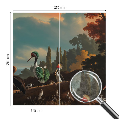 Samolepicí fototapeta do dětského pokoje Malební ptáci