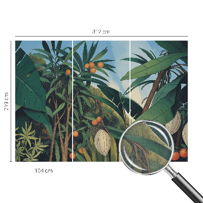 Samolepící fototapeta 3d Tropická džungle