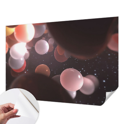 Moderní samolepicí fototapeta Vesmírné koule